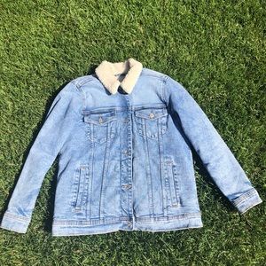 Hollister Co. Sherpa Lined Denim Jacket